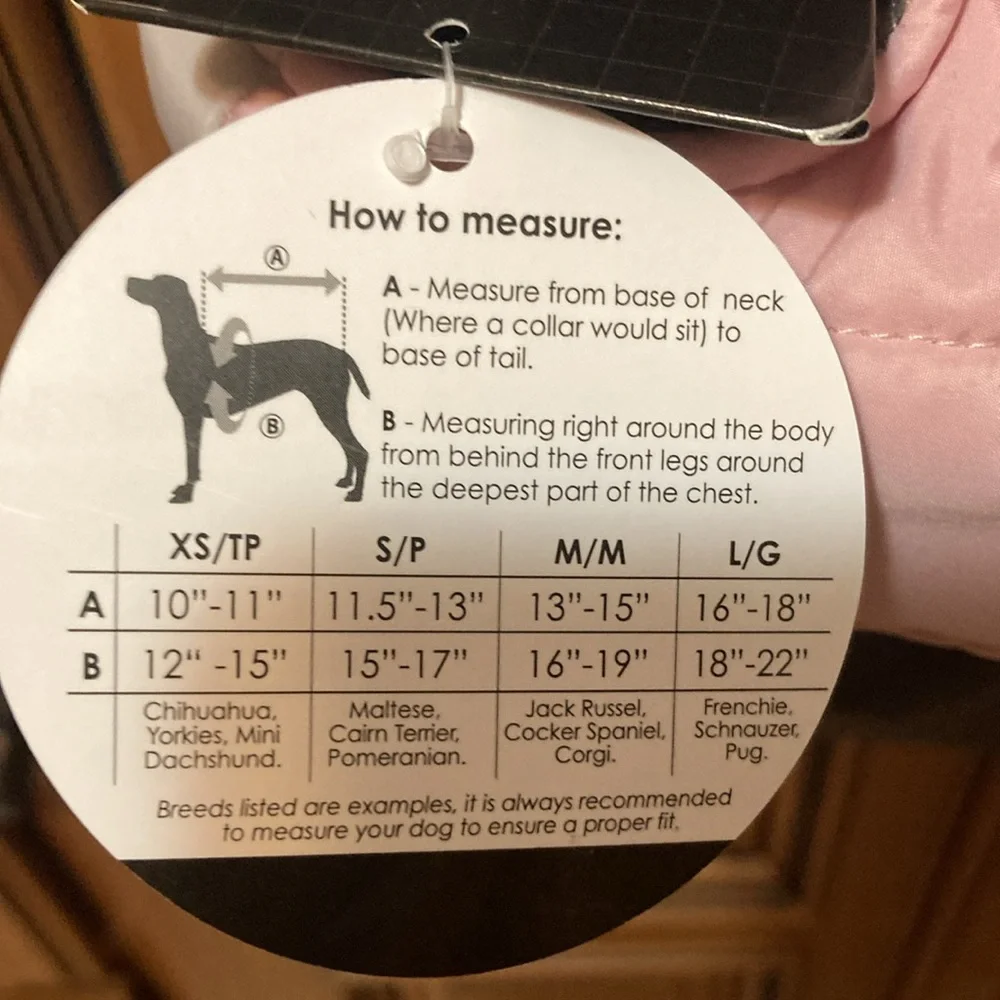 SILVER PAW Fleece lined pet jacket. NWT